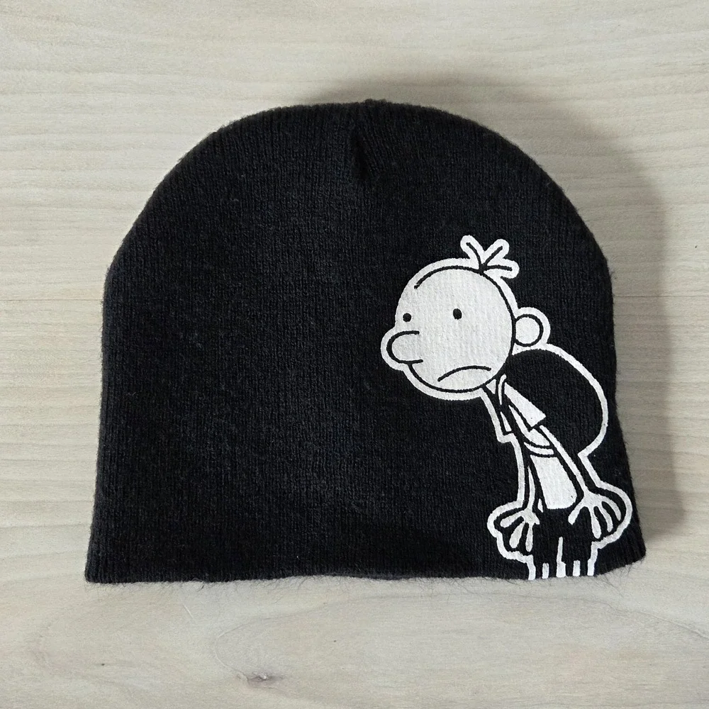 Official 2012 Diary of a Wimpy Kid Greg Heffley Graphic Beanie Black OS